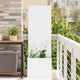 Vidaxl tuin privacy screen wit 50 x 32 x 150 cm koudgewalst staal