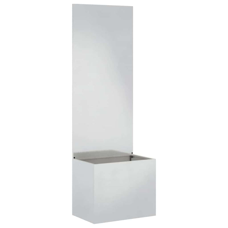 Afbeelding laden in galerijviewer, Vidaxl tuin privacy screen zilver 50 x 32 x 150 cm roestvrij staal
