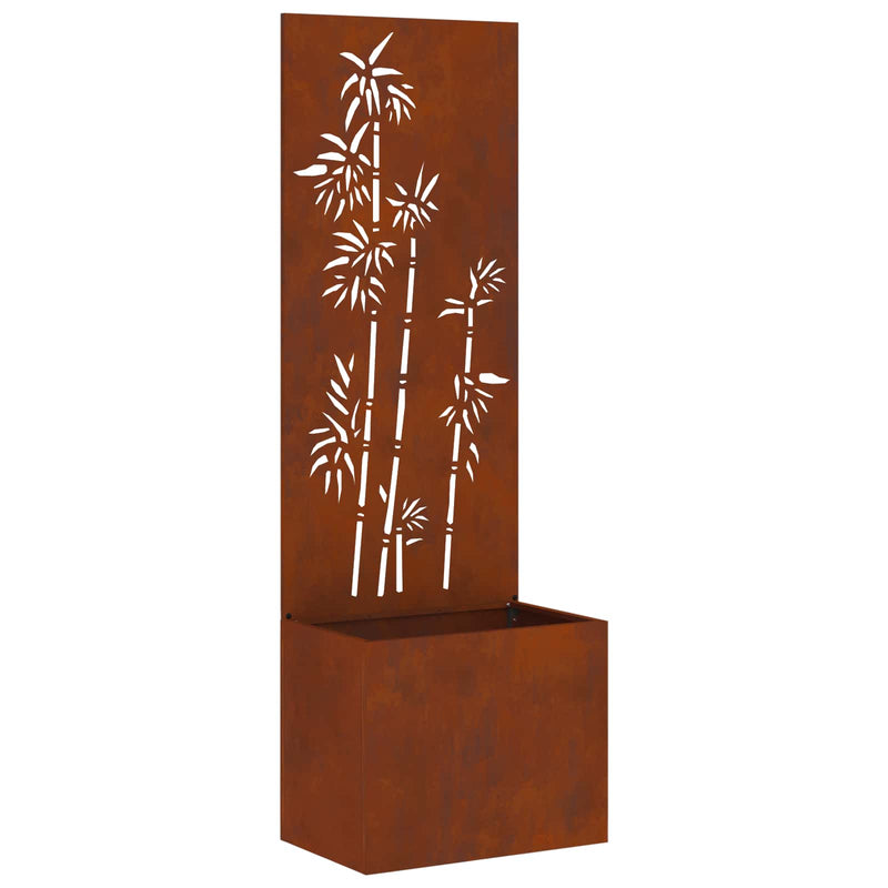 ギャラリービューアに画像をロードする, Vidaxl tuin privacy screen bloemen roestig 50 x 140 cm cortenstaal
