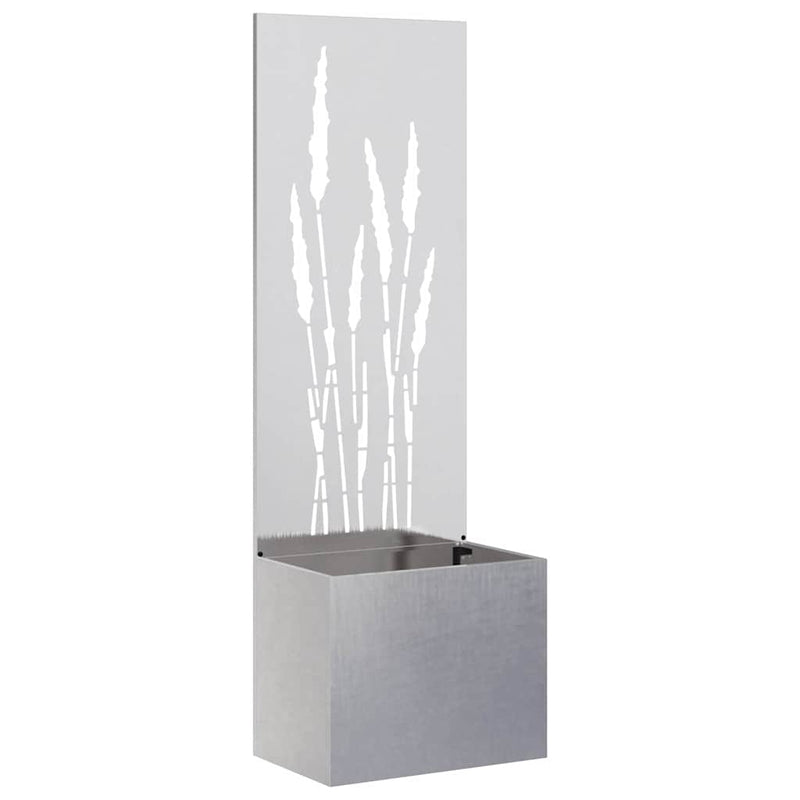 Chargez l'image dans la visionneuse de la galerie, Vidaxl tuin privacy screen fretwerk zilver 50 x 140 cm roestvrij staal
