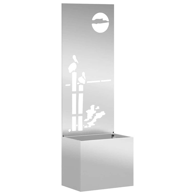 Afbeelding laden in galerijviewer, Vidaxl tuin privacy screen fretwerk zilver 50 x 32 x 150 cm
