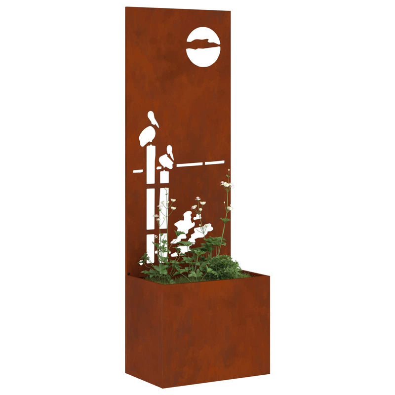 Chargez l'image dans la visionneuse de la galerie, Vidaxl tuin privacy screen roestig 50 x 32 x 150 cm cortenstaal
