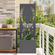 Vidaxl tuin privacy screen antraciet 50 x 140 cm koudgewalst staal