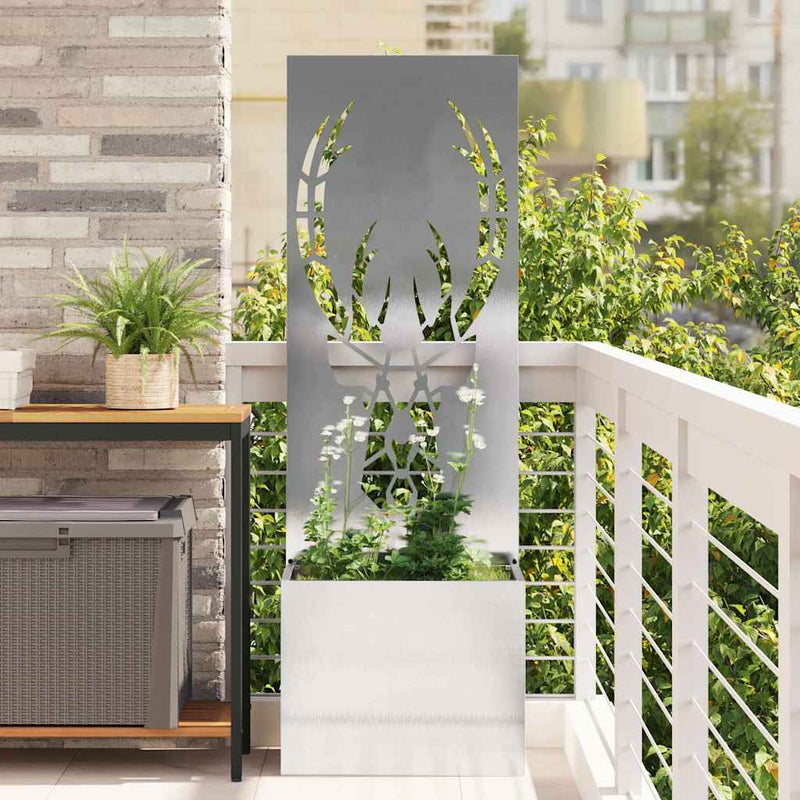 ギャラリービューアに画像をロードする, Vidaxl tuin privacy screen zilver 50 x 140 cm roestvrij staal
