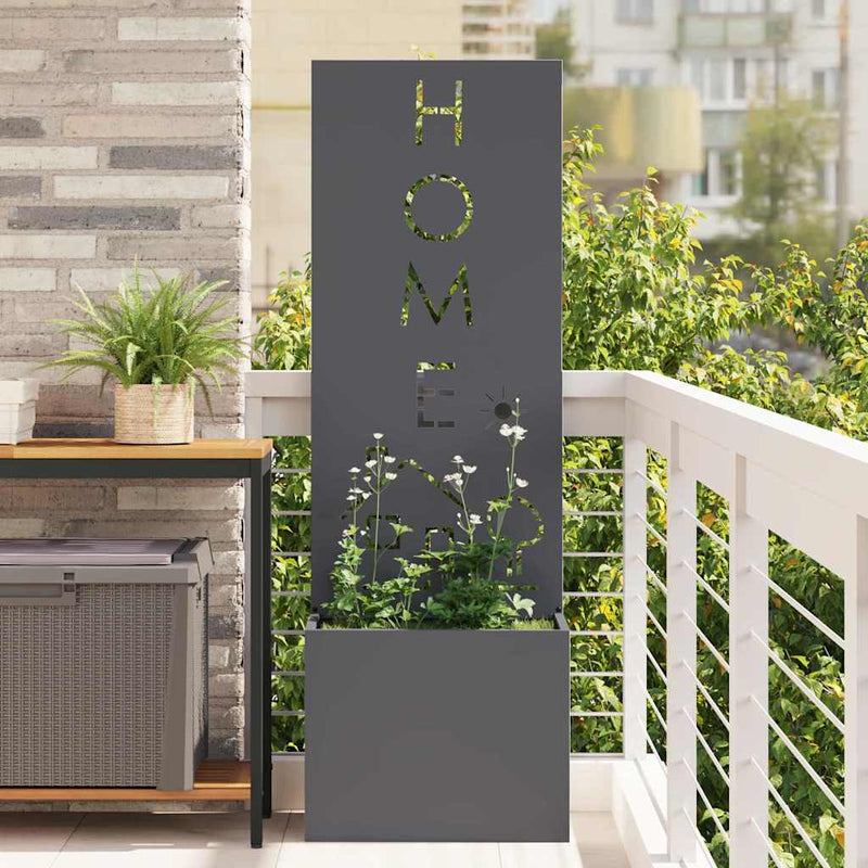 Afbeelding laden in galerijviewer, Vidaxl tuin privacy screen antraciet 50 x 140 cm koudgewalst staal
