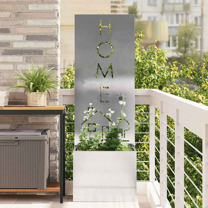 Chargez l'image dans la visionneuse de la galerie, Vidaxl tuin privacy screen fretwerk zilver 50 x 140 cm roestvrij staal

