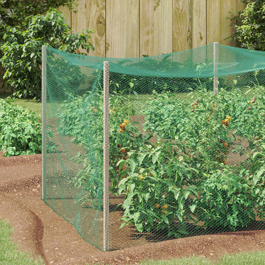 Vidaxl vogel beschermnet groen 4 x 5 m polyetheen