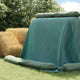 Vidaxl siloafdekking groen 10 x 5 m hdpe