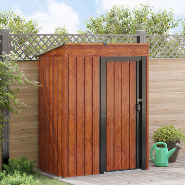 Vidaxl tuinhuisjes bruin 137 x 81 x 180 cm metaal
