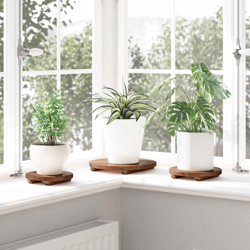 ギャラリービューアに画像をロードする, Vidaxl plant stool 3 pcs bruin mahoniehout
