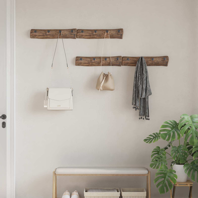 Afbeelding laden in galerijviewer, Vidaxl hanger bruin 50 x 8 x 12 cm massief gerecycled hout
