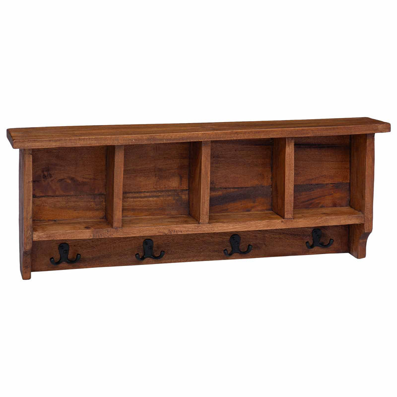 Afbeelding laden in galerijviewer, Vidaxl hanger bruin 70 x 11 x 27 cm massief mahoniehout
