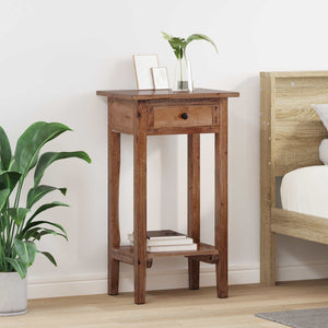 Vidaxl plantenstandaard met lade bruin 34 x 25 x 52 cm mahoniehout