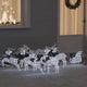 Vidaxl led rendieren 7 st wit 43 x 18 x 66 cm stof