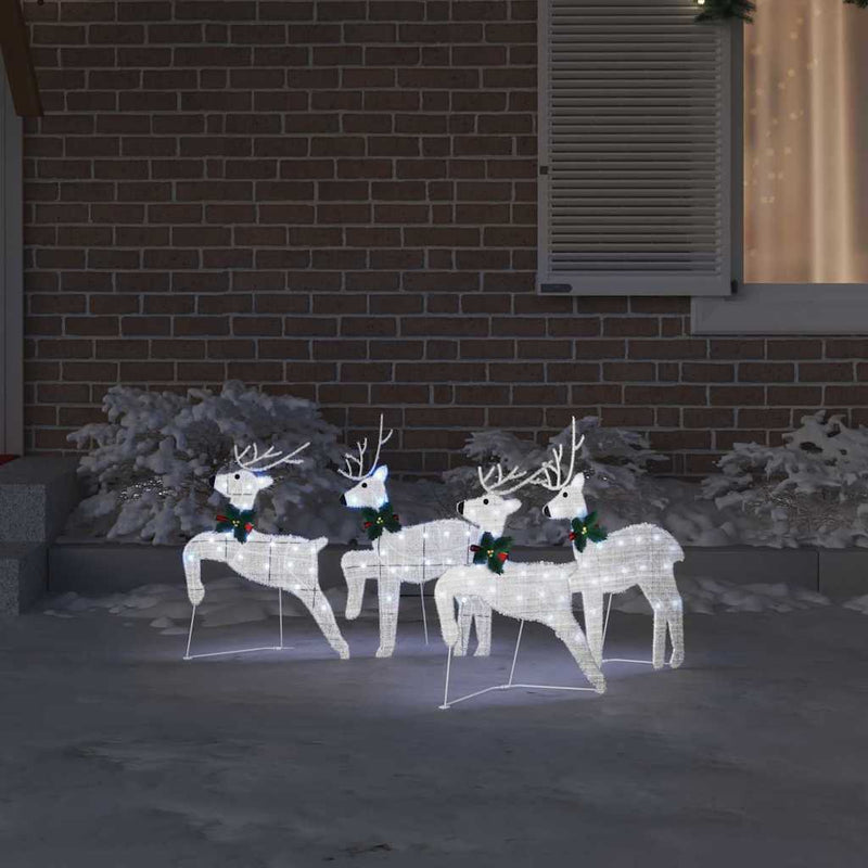 ギャラリービューアに画像をロードする, Vidaxl led rendieren 4 pcs zilver stof
