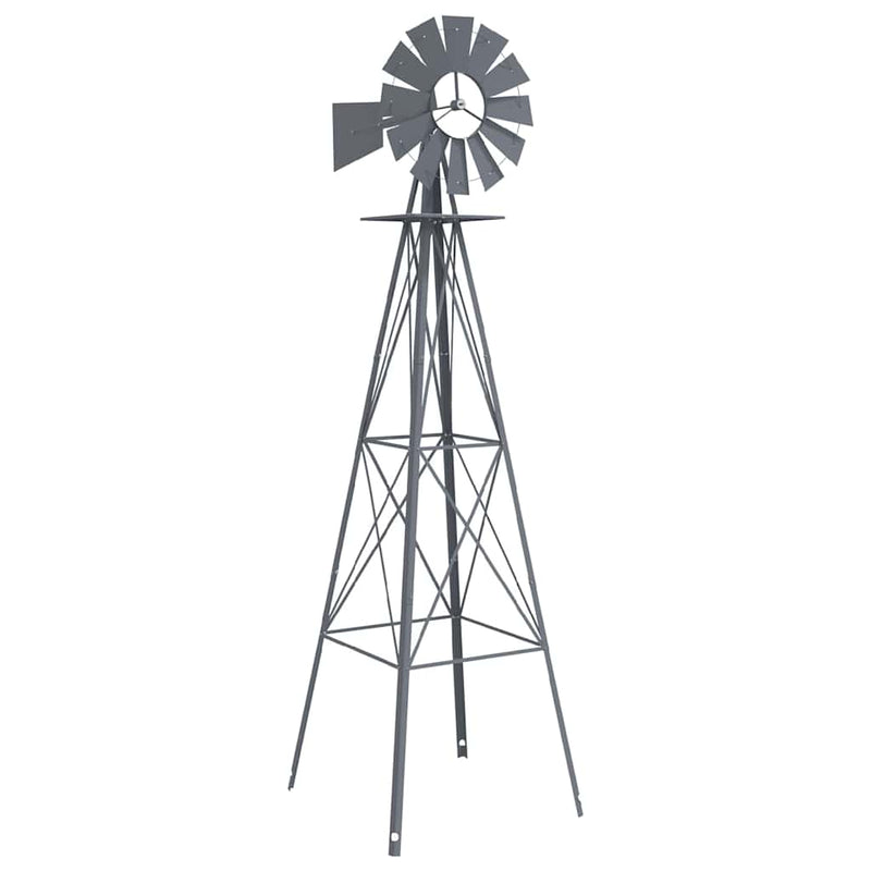 ギャラリービューアに画像をロードする, Vidaxl windmolen grijs 84 x 68 x 245 cm ijzer
