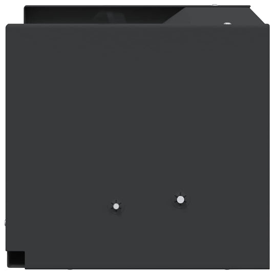 Vidaxl kogel trap box zwart 29 x 22 x 20 cm staal