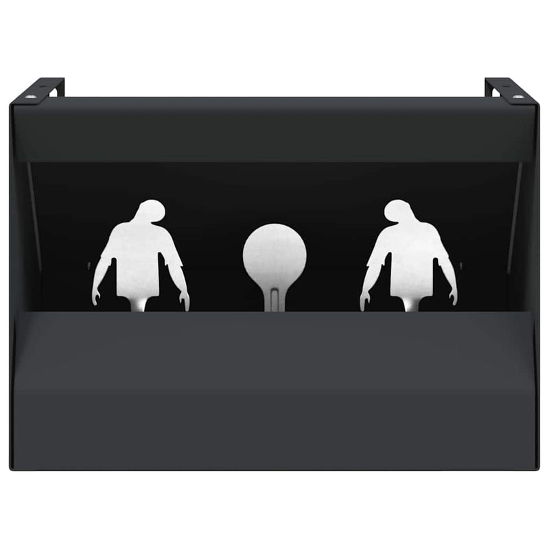 Chargez l'image dans la visionneuse de la galerie, Vidaxl kogel trap box zwart 29 x 22 x 20 cm staal
