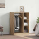 Vidaxl kledingkast met plank met opslag artisan eiken 77 x 48 x 102 cm