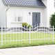 Vidaxl tuinhek wit 240 x 115 cm poedergecoat staal