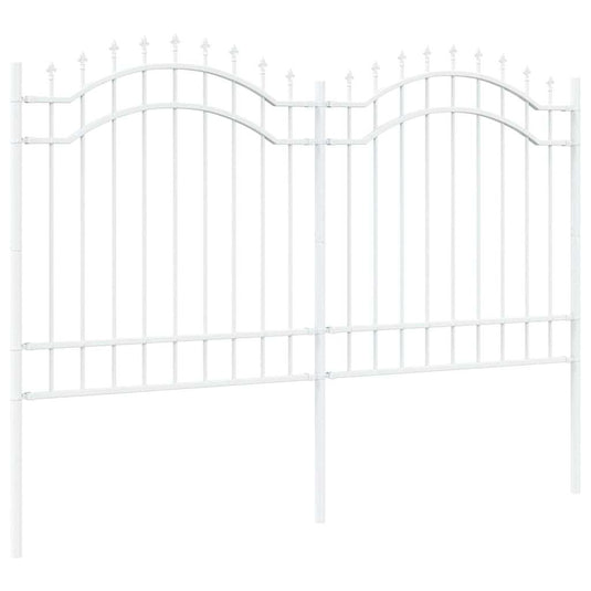 Vidaxl tuinhek wit 240 x 165 cm poedergecoat staal