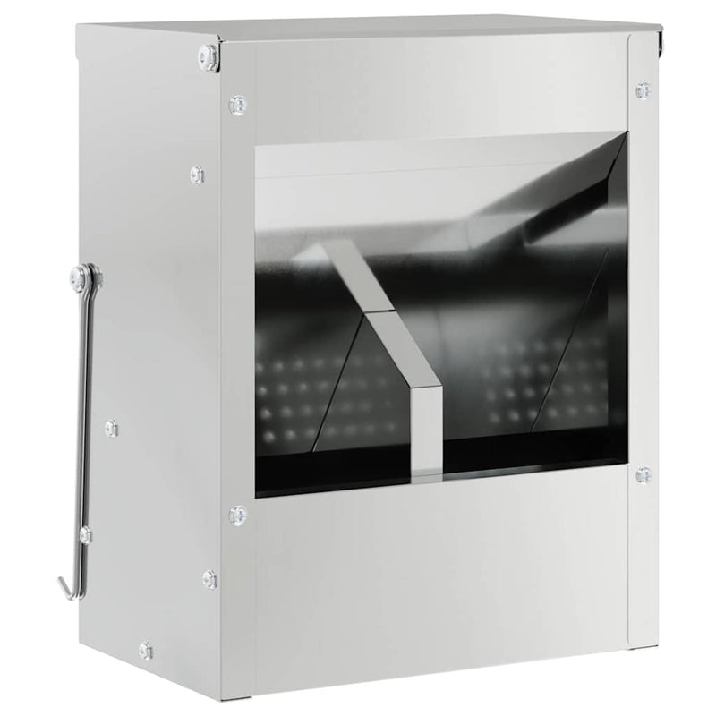 Chargez l'image dans la visionneuse de la galerie, Vidaxl konijnenvoer zilver 20 x 12,5 x 25 cm gegalvaniseerd staal
