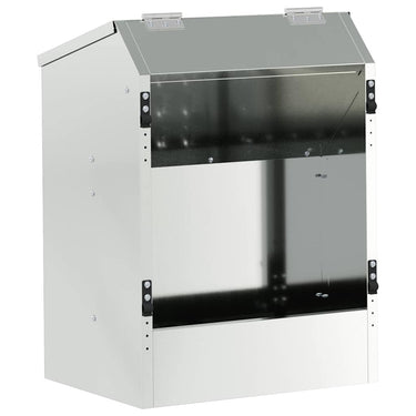 Vidaxl konijnenvoer zilver 64,5 x 25,5 x 45,5 cm gegalvaniseerd staal