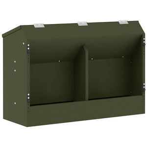 Vidaxl konijnenvoer olijf groen 64,5 x 25,5 x 45,5 cm