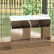 Vidaxl konijnenvoer zilver 64,5 x 25,5 x 45,5 cm gegalvaniseerd staal