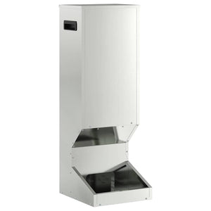 Vidaxl hertenvoerbak zilver 28 x 30 x 80 cm gegalvaniseerd staal