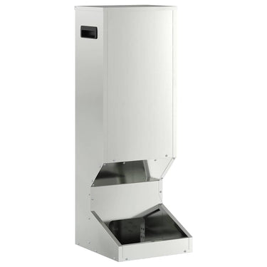 Vidaxl hertenvoerbak zilver 28 x 30 x 80 cm gegalvaniseerd staal