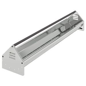 Vidaxl kippen voederbak zilver 108 x 20,5 x 20 cm gegalvaniseerd staal