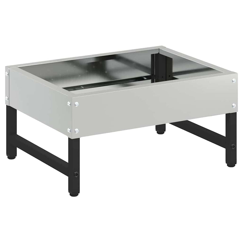 Afbeelding laden in galerijviewer, Vidaxl vogeleter zilver 80 x 28 x 13.5 cm gegalvaniseerd staal
