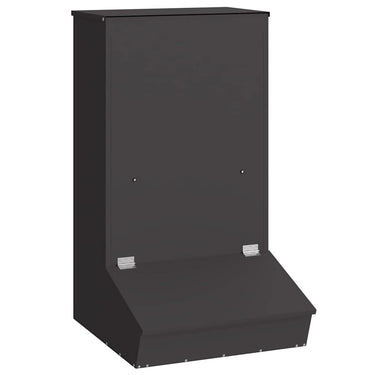 Vidaxl varkensvoeder zwart 55 x 51 x 91,5 cm koudgewalst staal