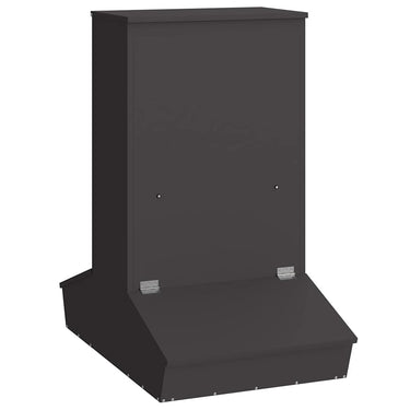 Vidaxl varkensvoeder zwart 82 x 51 x 91,5 cm koudgewalst staal