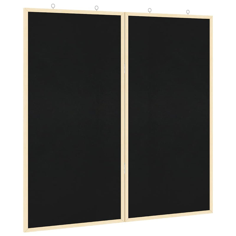 ギャラリービューアに画像をロードする, Vidaxl bulletinbord zwart 80 x 80 x 1.4 cm massief grenenhout
