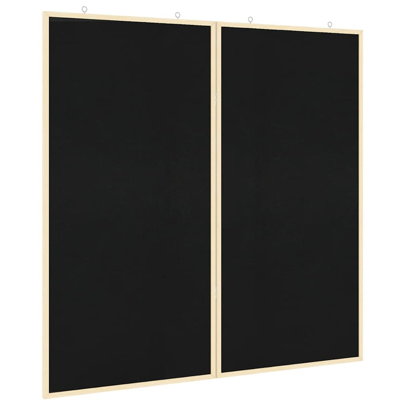 ギャラリービューアに画像をロードする, Vidaxl bulletinbord zwart 80 x 80 x 1.4 cm massief grenenhout

