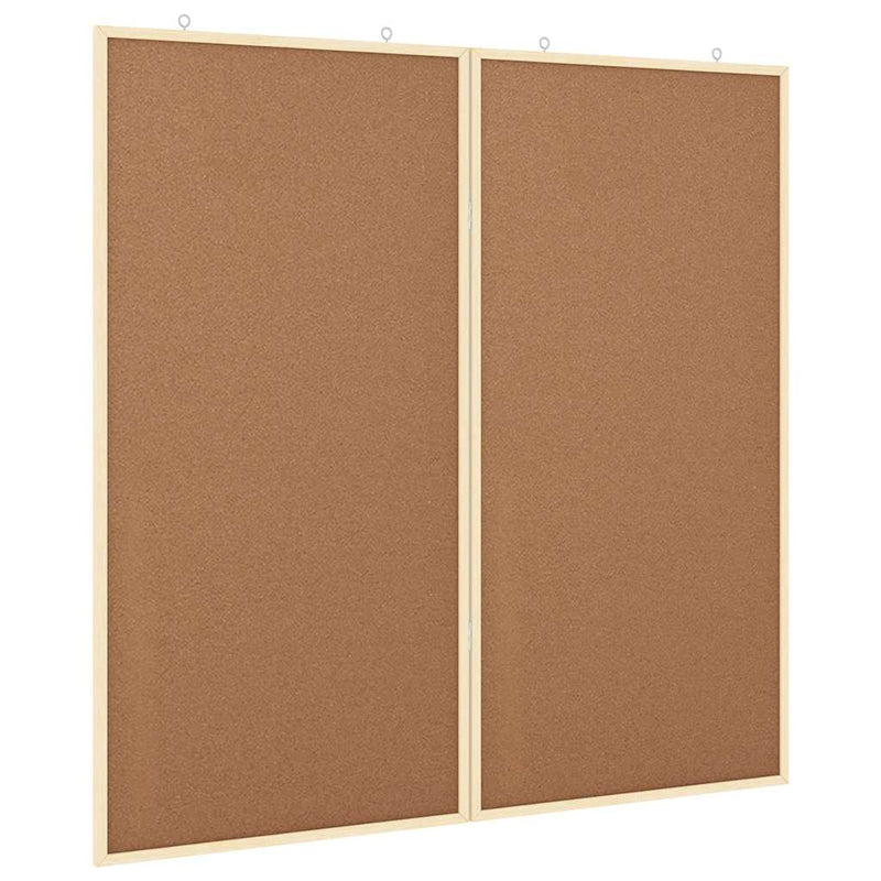 Afbeelding laden in galerijviewer, Vidaxl bulletinbord bruin 80 x 80 x 1.4 cm massief grenenhout
