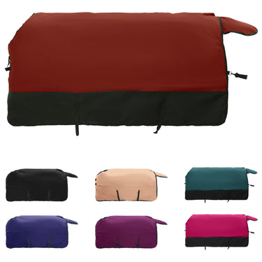Vidaxl paardendeken donkergroen en zwart 115 cm polyester
