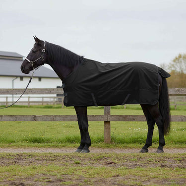 Vidaxl paardendeken donkergroen en zwart 95 cm polyester
