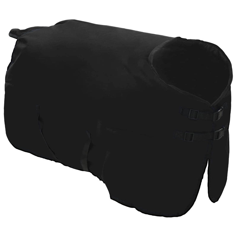 Afbeelding laden in galerijviewer, Vidaxl paardendeken donkergroen en zwart 125 cm polyester
