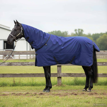 Vidaxl paardendeken donkergroen en zwart 165 cm polyester