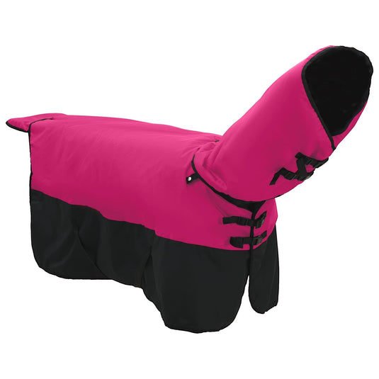 Vidaxl paardendeken roze en zwart 135 cm polyester