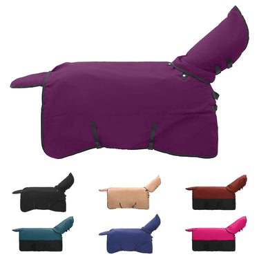 Vidaxl paardendeken donkergroen en zwart 115 cm polyester
