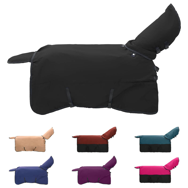 Chargez l'image dans la visionneuse de la galerie, Vidaxl paardendeken donkergroen en zwart 85 cm polyester
