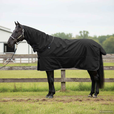 Vidaxl paardendeken donkergroen en zwart 95 cm polyester
