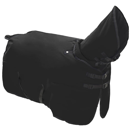 Vidaxl paardendeken donkergroen en zwart 115 cm polyester