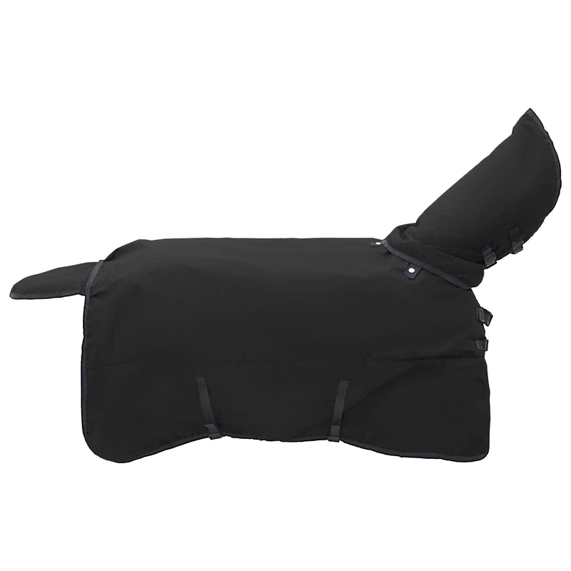 Chargez l'image dans la visionneuse de la galerie, Vidaxl paardendeken volledig zwart 155 cm polyester
