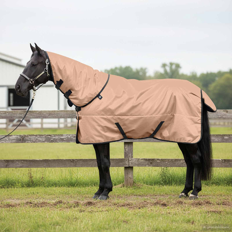 ギャラリービューアに画像をロードする, Vidaxl paardendeken cappuccino 145 cm polyester
