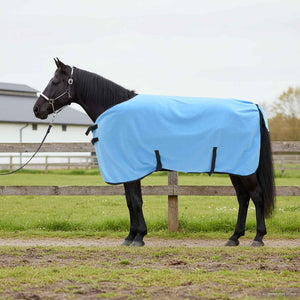 Vidaxl paardendeken volledige aqua polyester
